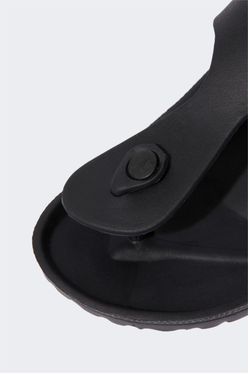Erkek Siyah Erkek Parmak Arası Eva Terlik