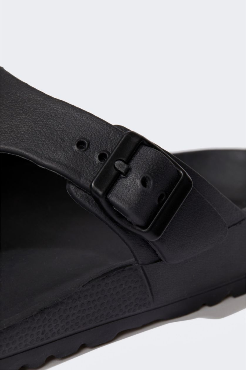 Erkek Siyah Erkek Parmak Arası Eva Terlik