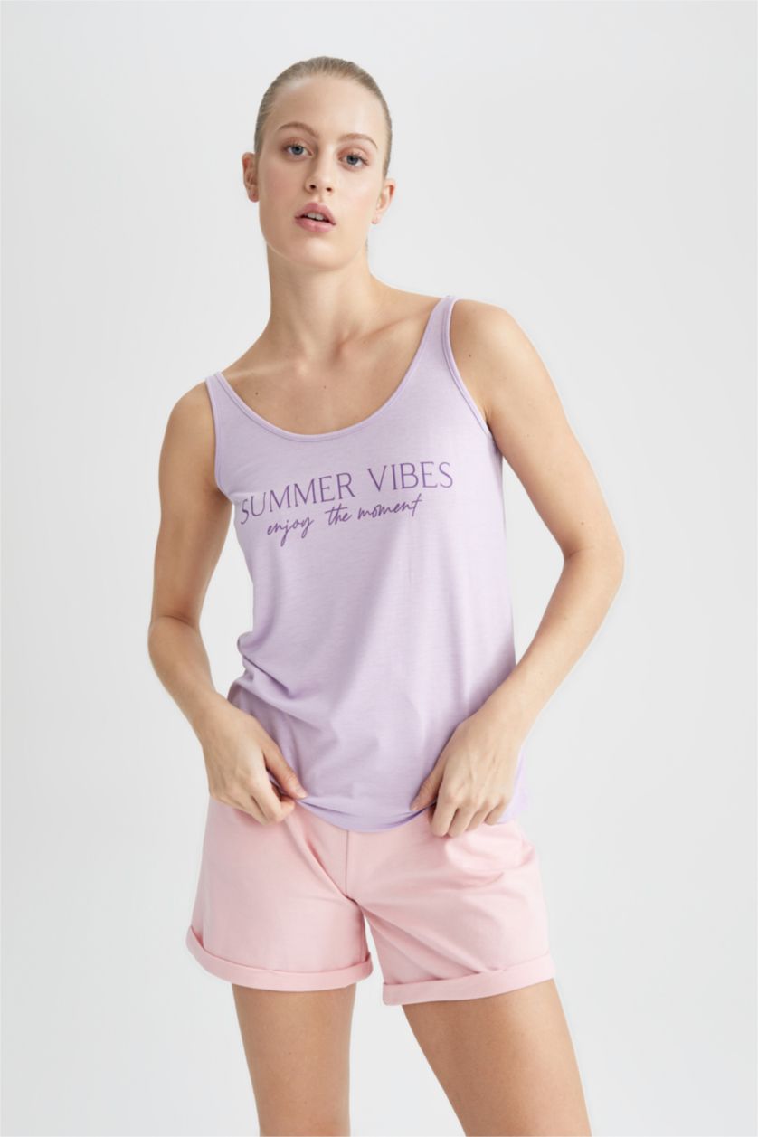 WOMAN Light Pink Regular Fit Mini Short