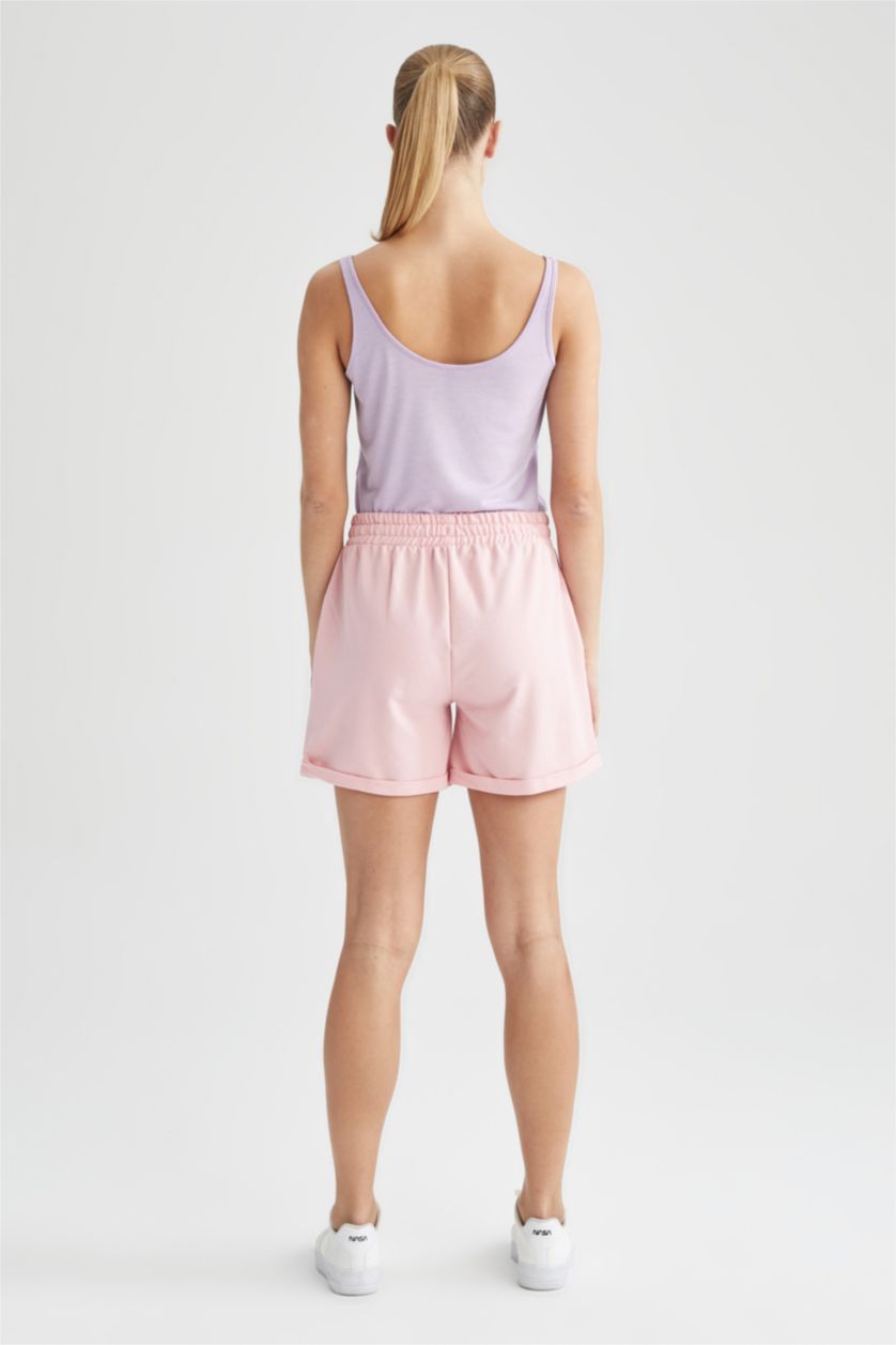 WOMAN Light Pink Regular Fit Mini Short