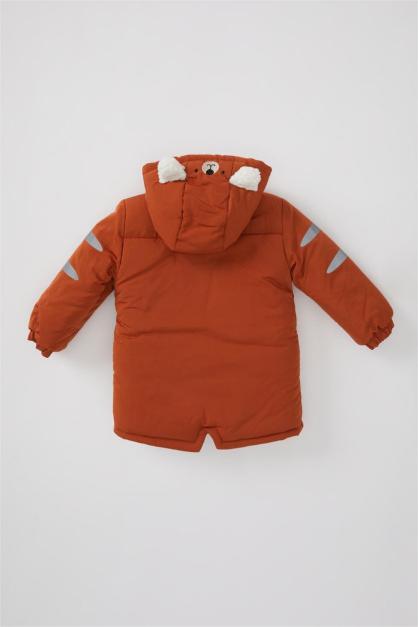 Малыши мальчики Оранжевый Куртка стандартного кроя 3D для мальчиков