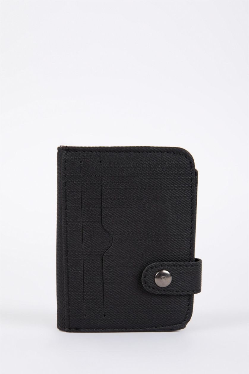 HOMME Noir Portefeuille en similicuir