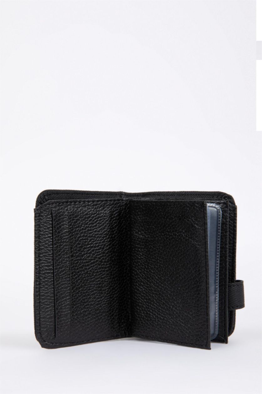 HOMME Noir Portefeuille en similicuir