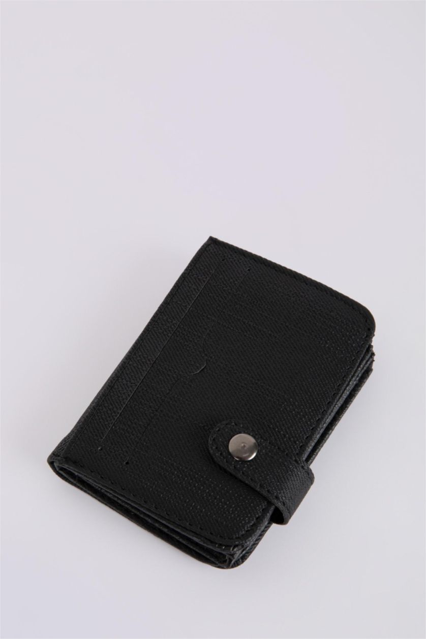 HOMME Noir Portefeuille en similicuir