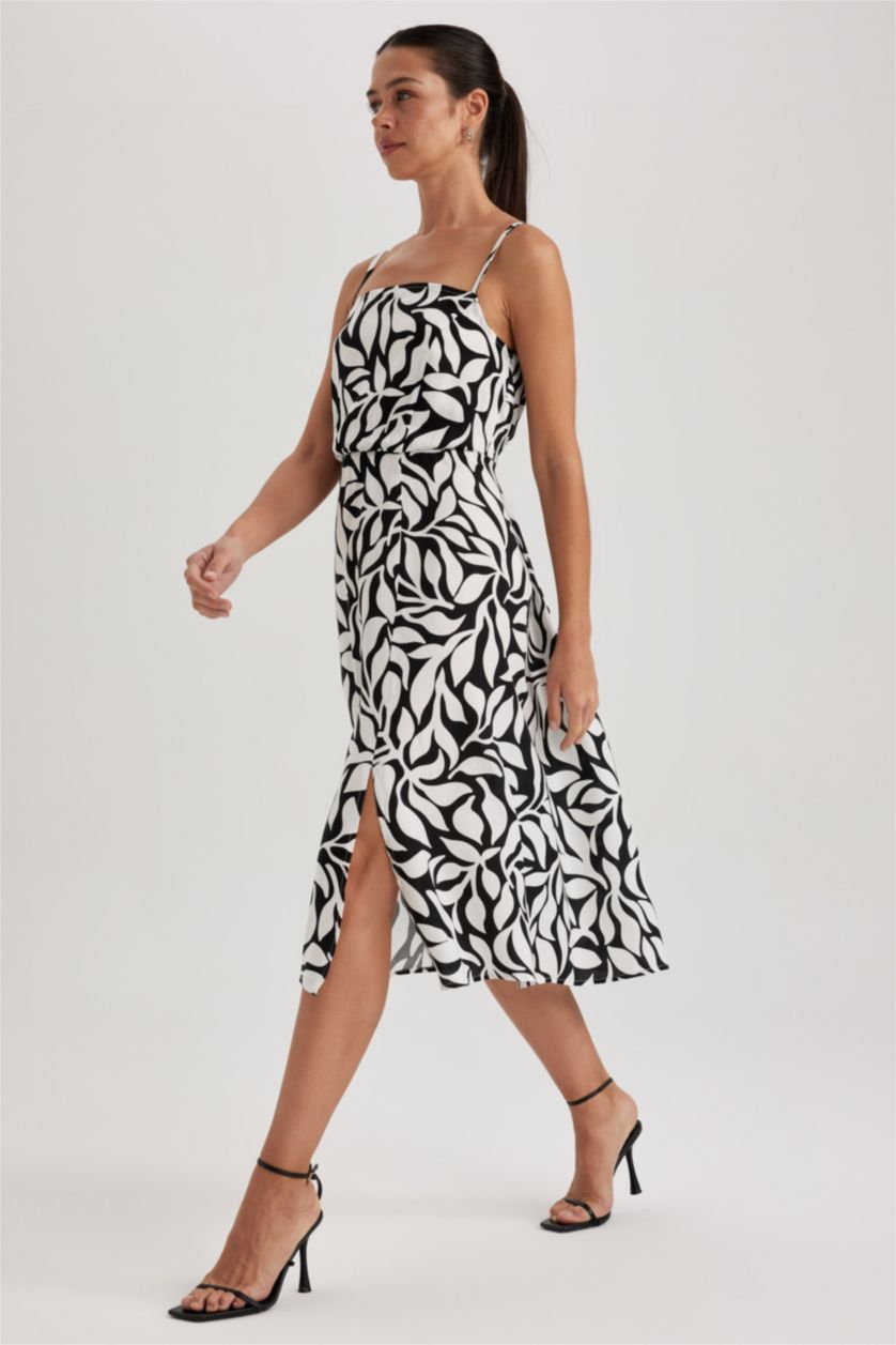 WOMAN Black Midi Dress