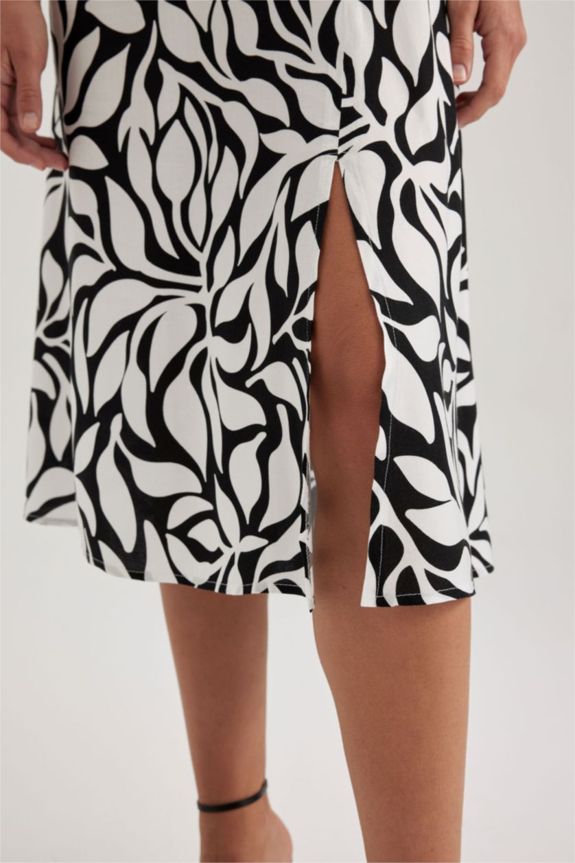 WOMAN Black Midi Dress