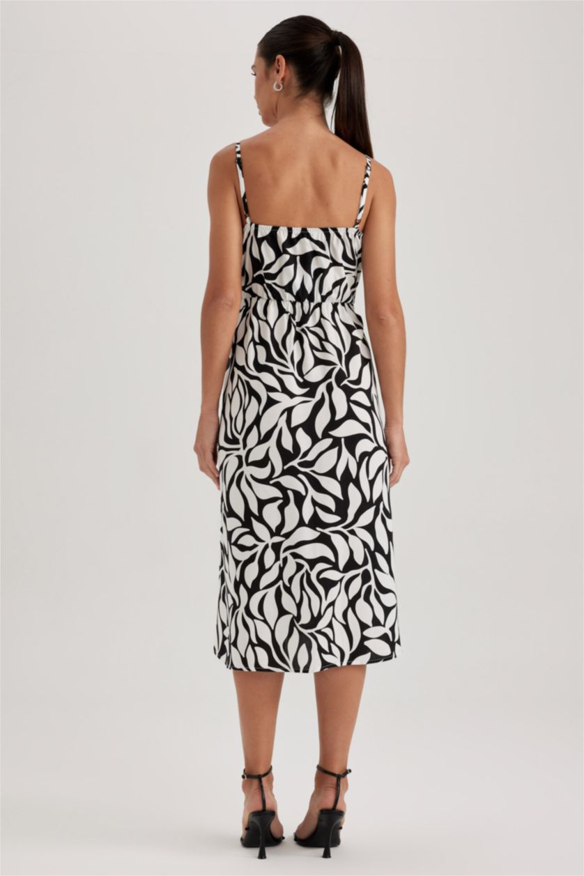 WOMAN Black Midi Dress