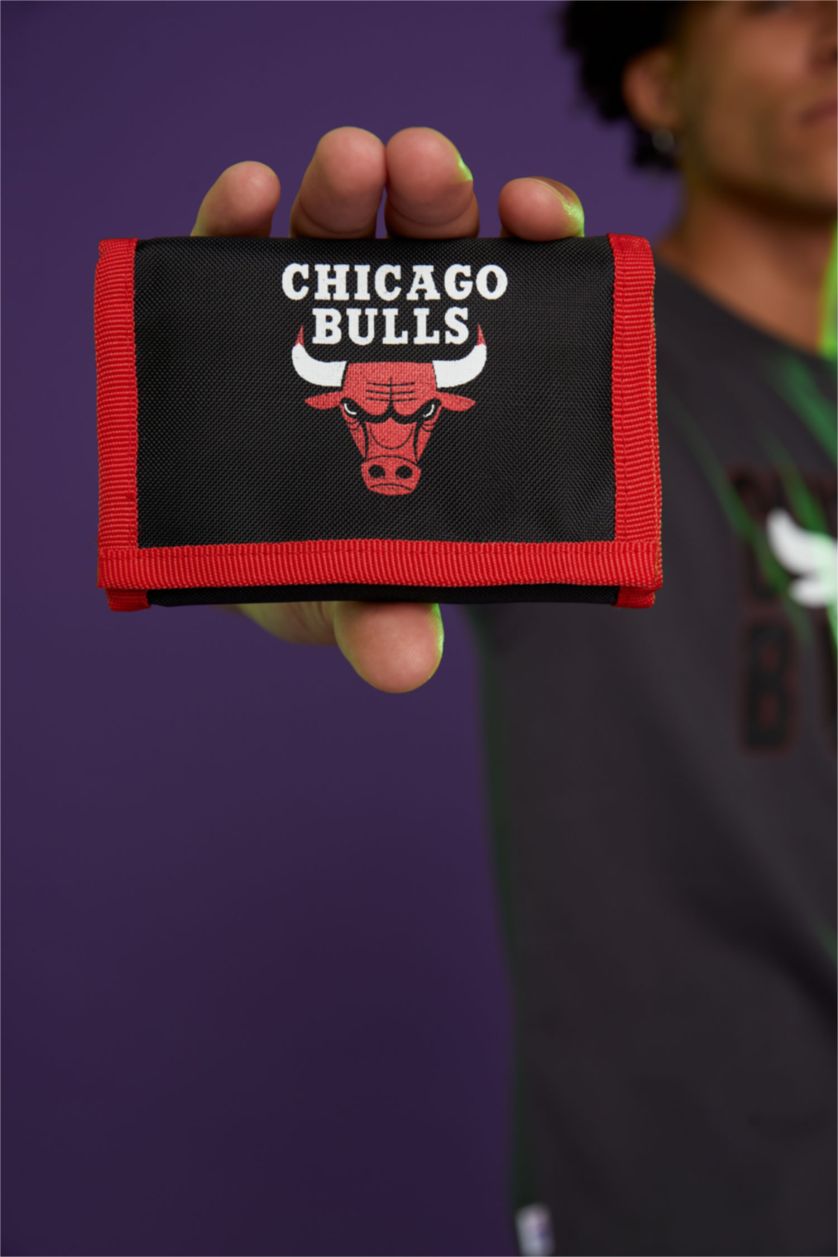 MAN Black NBA Chicago Bulls Licensed Wallet