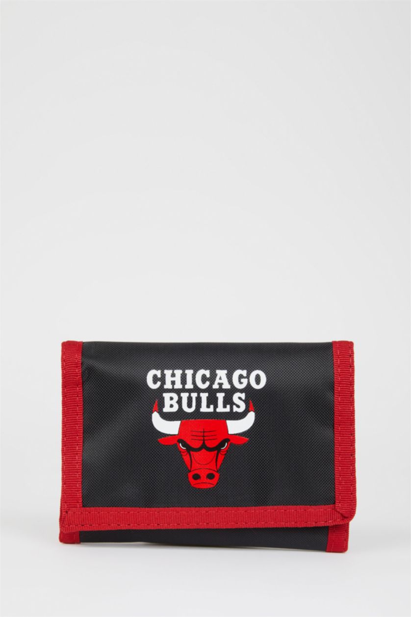 MAN Black NBA Chicago Bulls Licensed Wallet