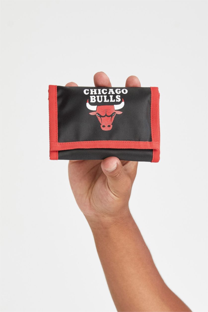 MAN Black NBA Chicago Bulls Licensed Wallet