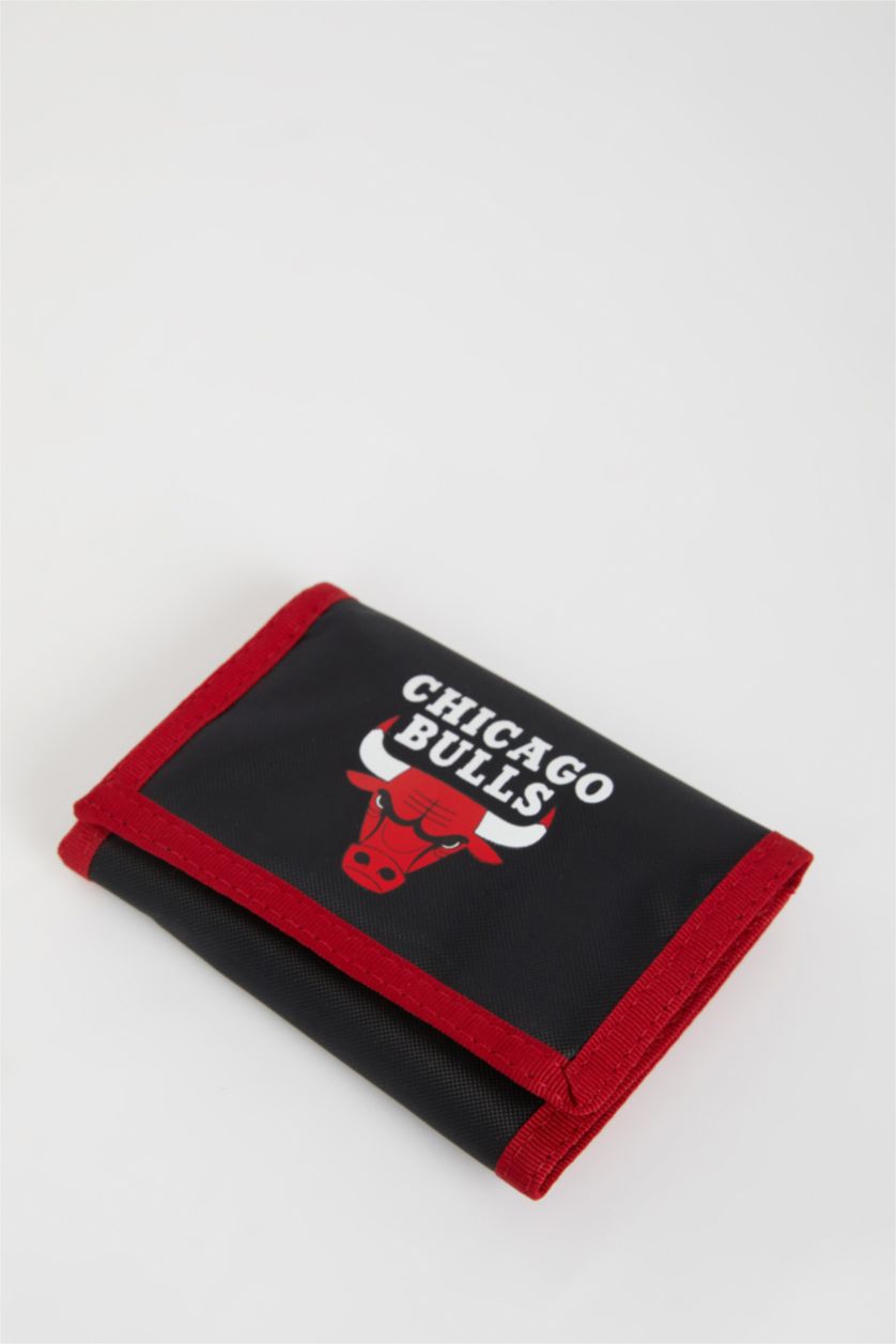 MAN Black NBA Chicago Bulls Licensed Wallet