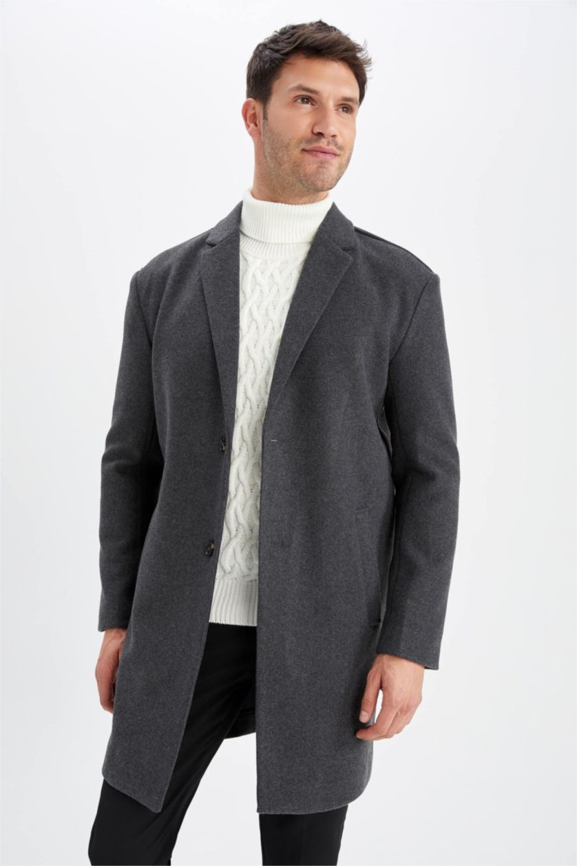 MAN Anthracite Relax Fit Cachet Coat