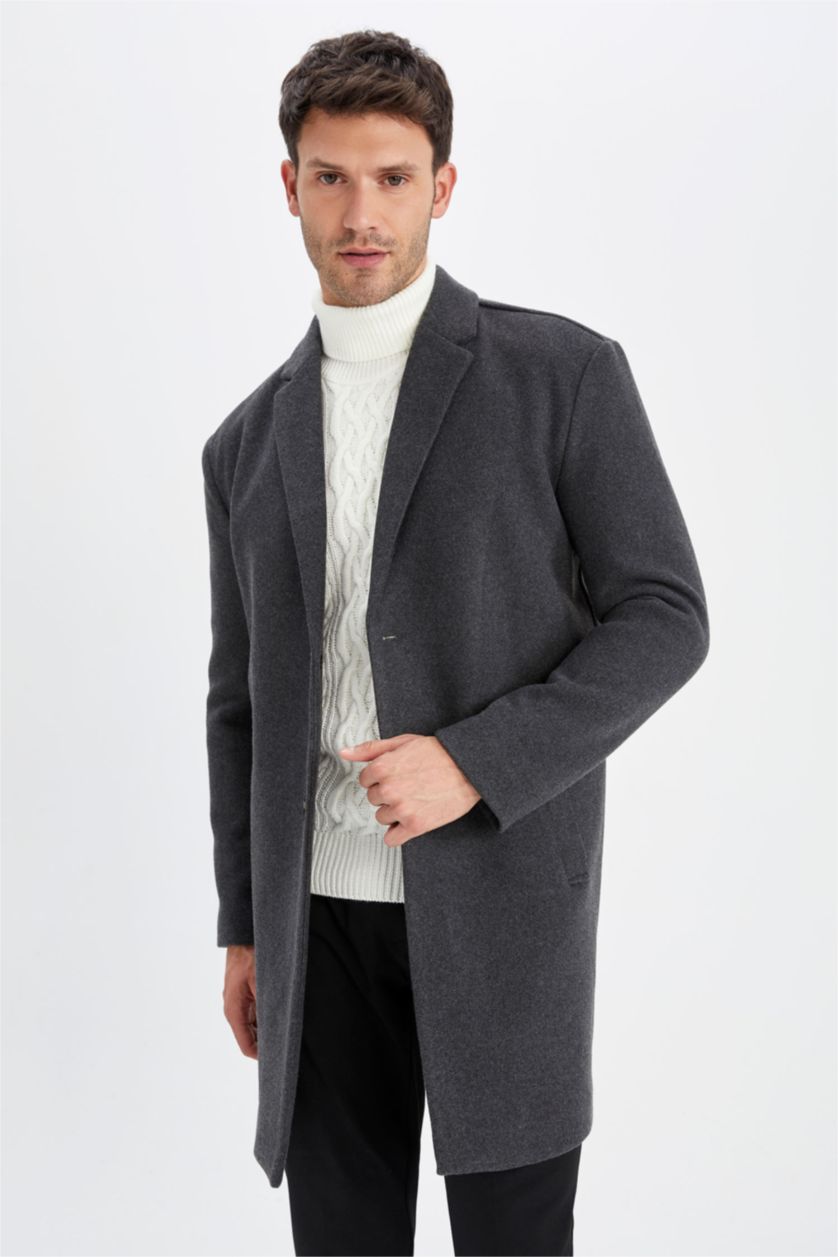 MAN Anthracite Relax Fit Cachet Coat