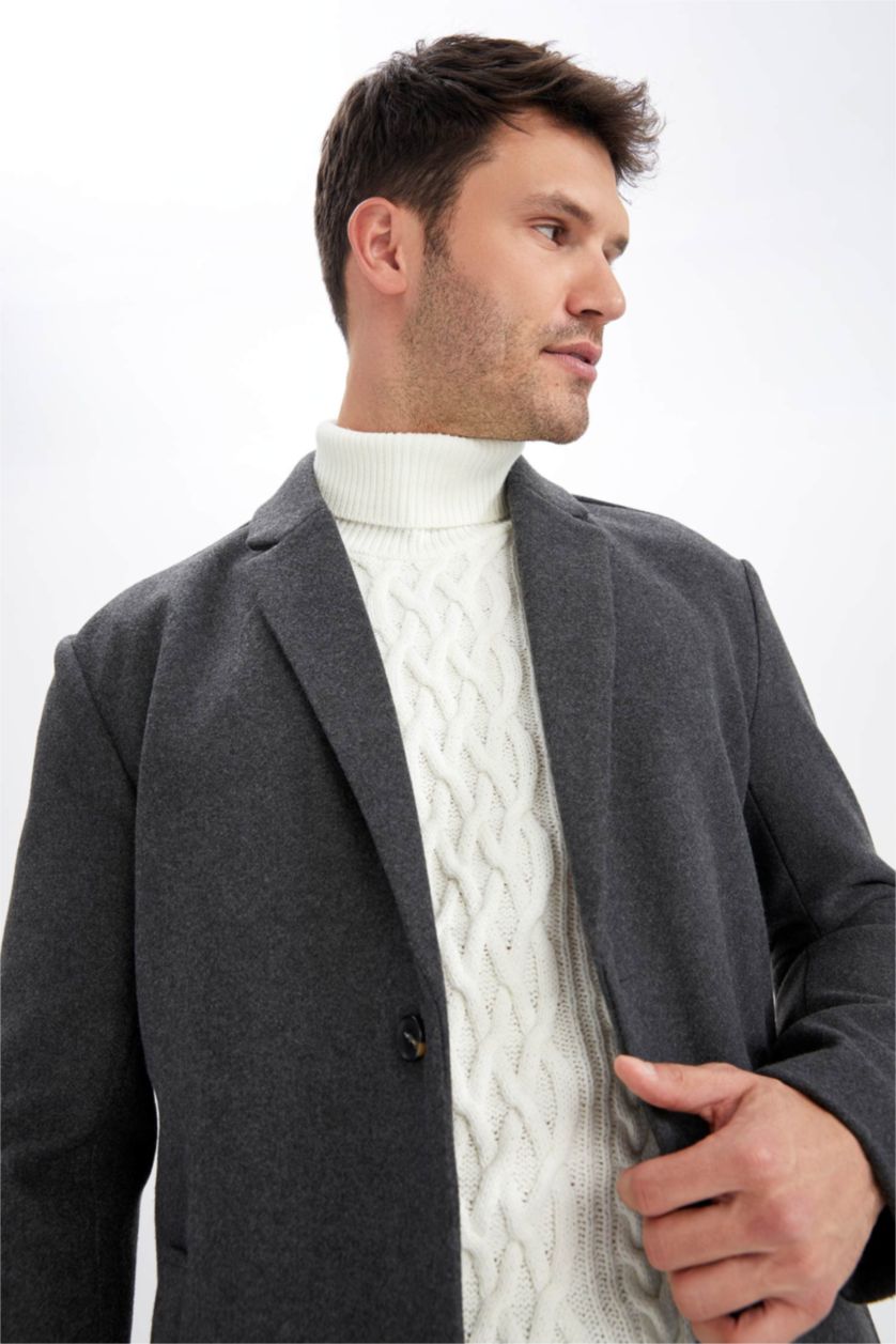 MAN Anthracite Relax Fit Cachet Coat