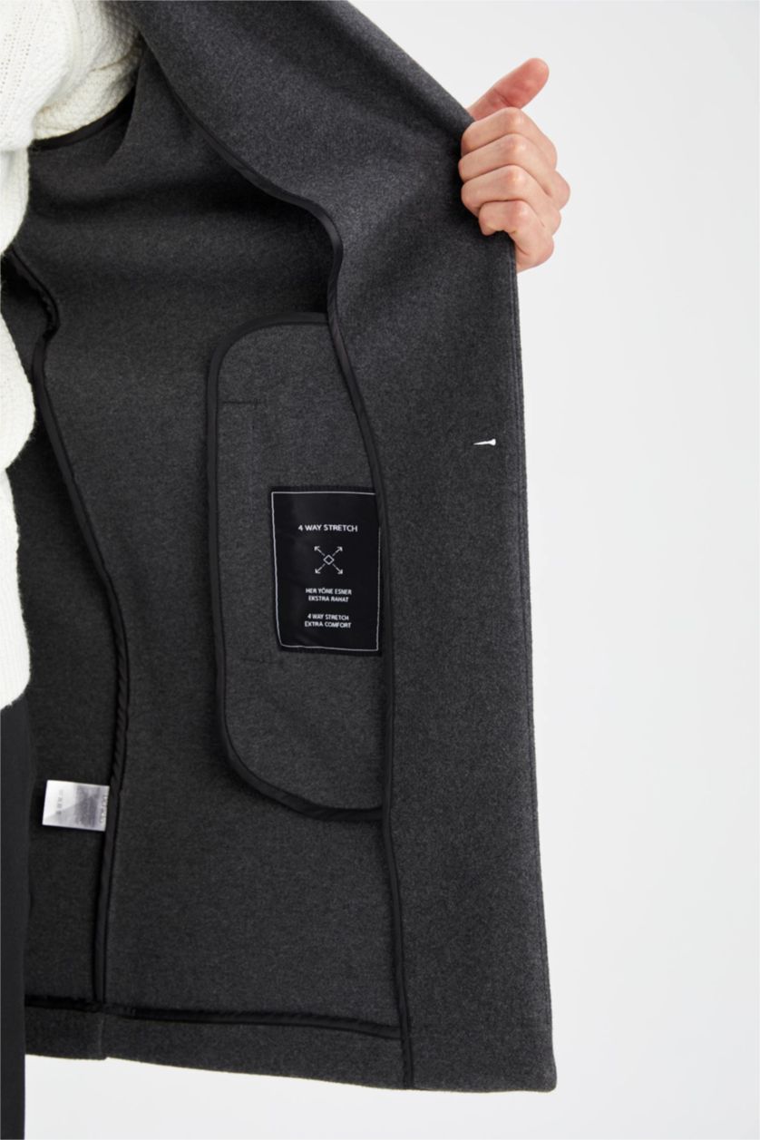 MAN Anthracite Relax Fit Cachet Coat