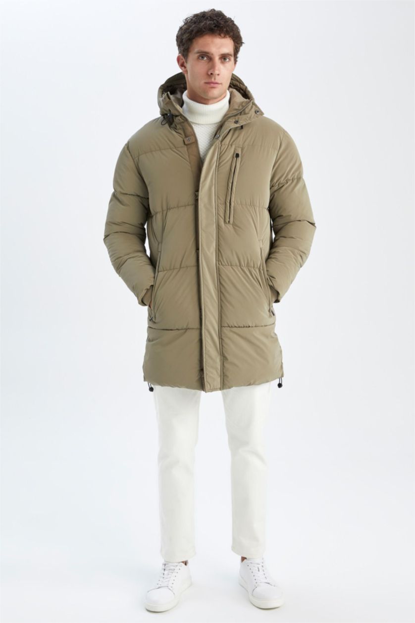 Мужчины Зеленый Парка стандартного кроя для мужчин