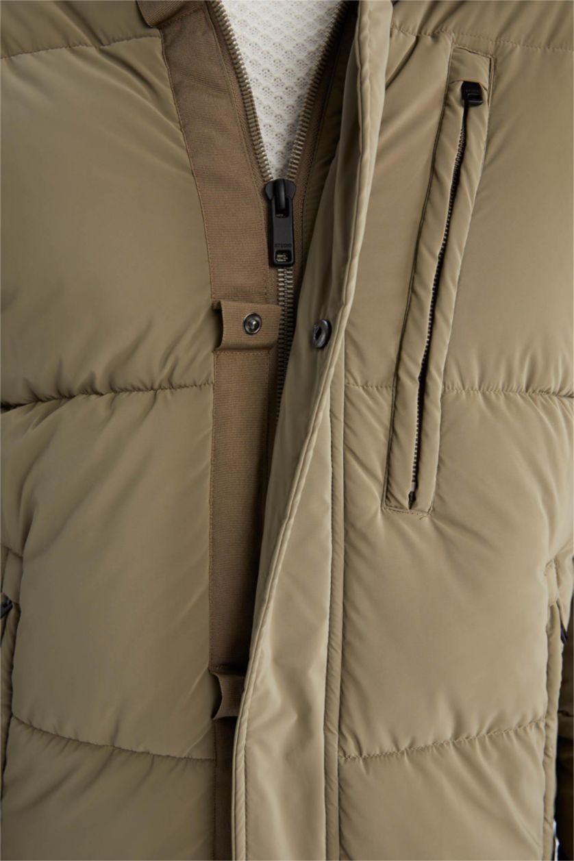 Мужчины Зеленый Парка стандартного кроя для мужчин