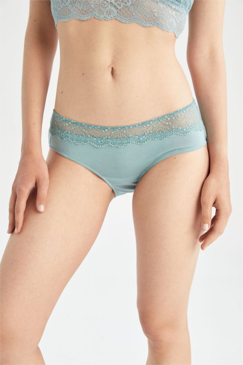 Woman Green Slip Panty