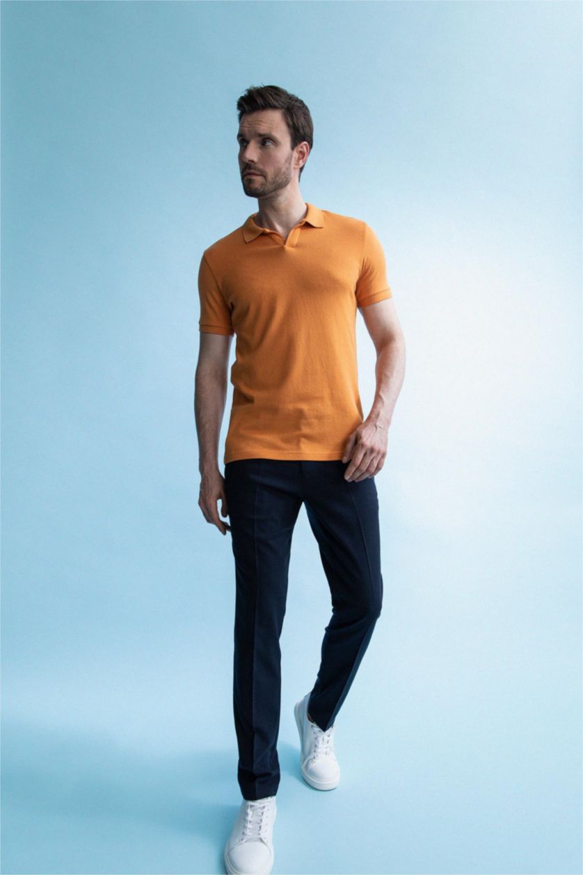 MAN Orange Slim Fit Short Sleeve Polo T-Shirt
