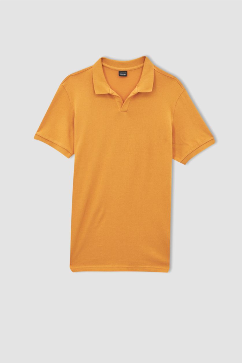 MAN Orange Slim Fit Short Sleeve Polo T-Shirt