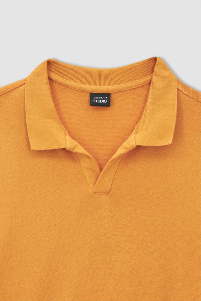 MAN Orange Slim Fit Short Sleeve Polo T-Shirt