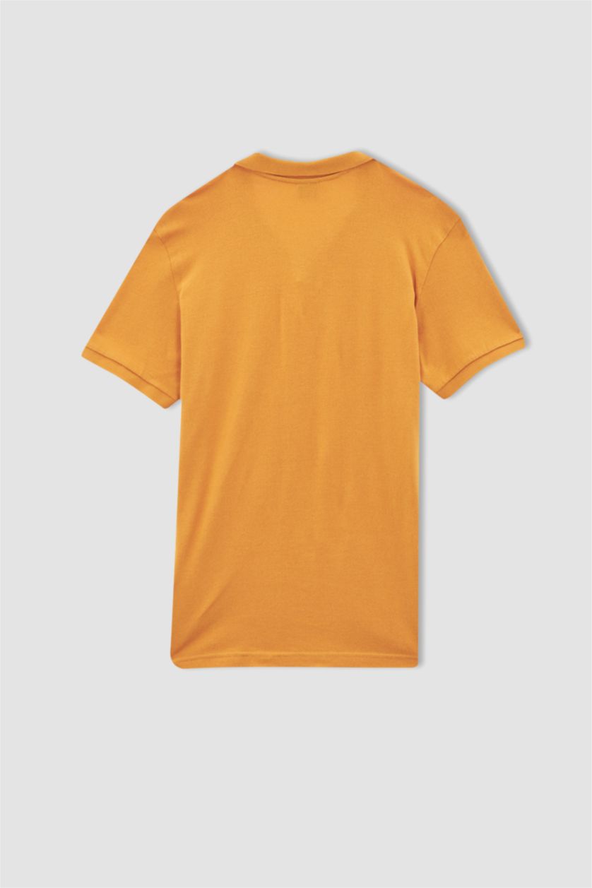 MAN Orange Slim Fit Short Sleeve Polo T-Shirt