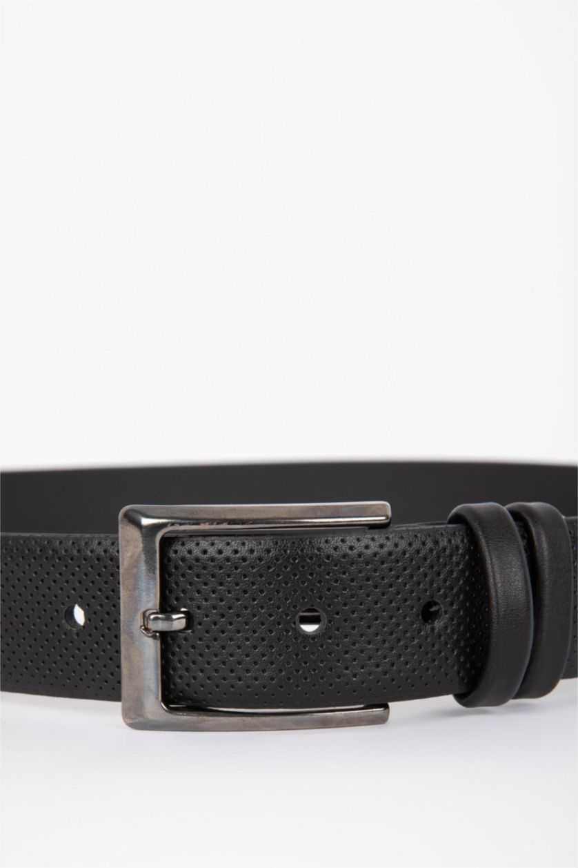 Erkek Siyah Erkek Suni Deri Kemer