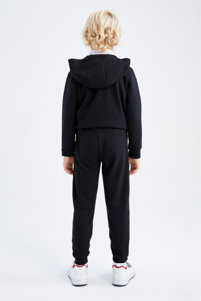 BOYS & TEENS Black Regular Fit Trousers