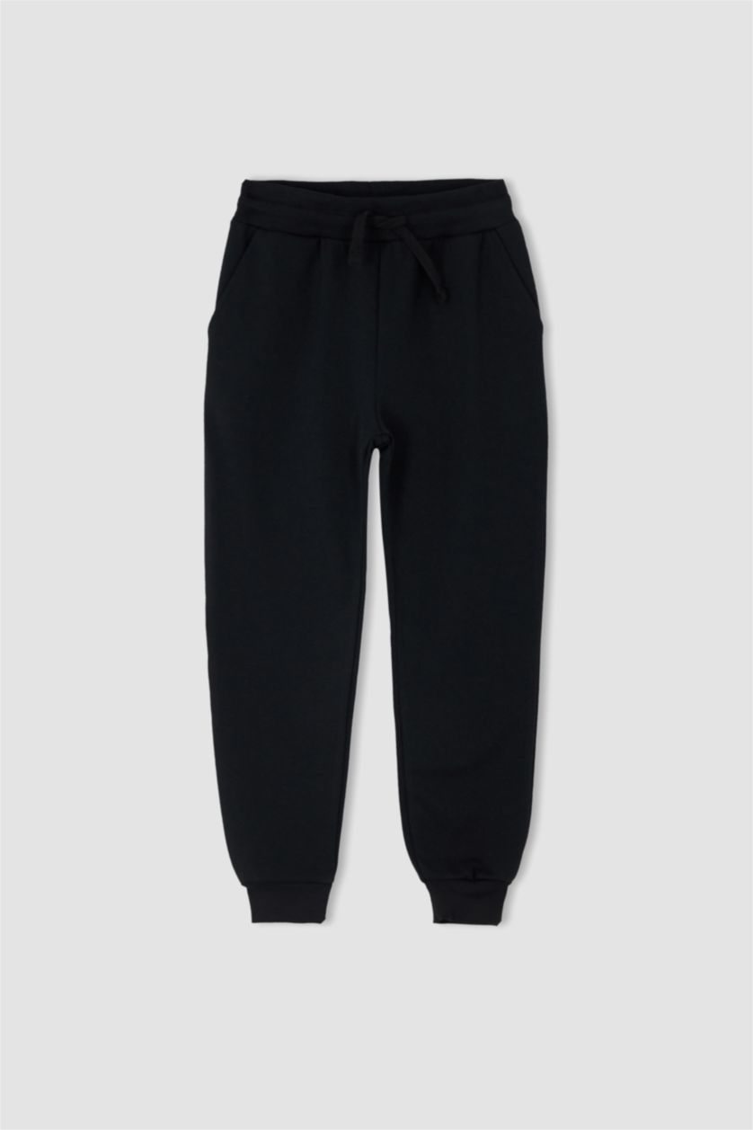BOYS & TEENS Black Regular Fit Trousers