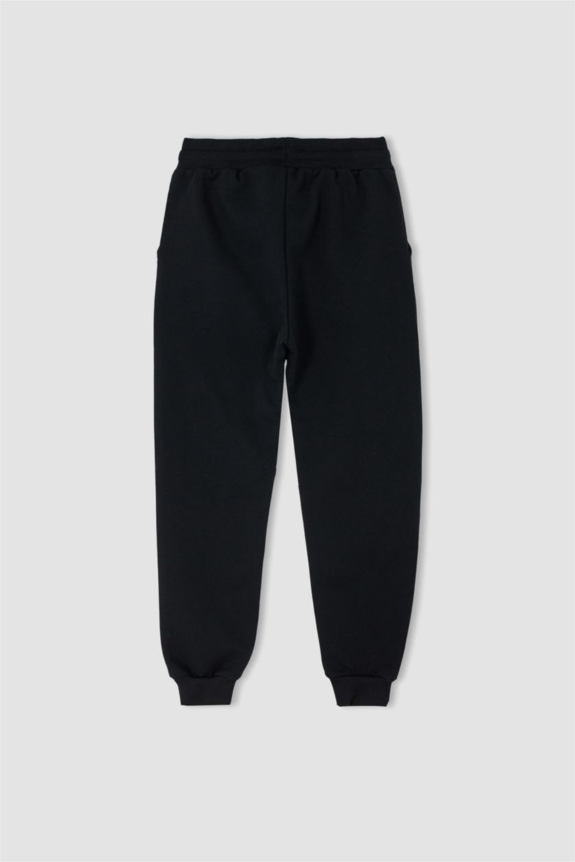 BOYS & TEENS Black Regular Fit Trousers