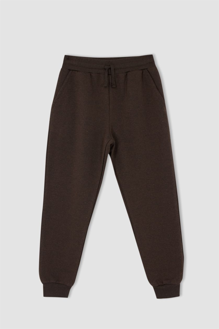 BOYS & TEENS Brown Regular Fit Trousers