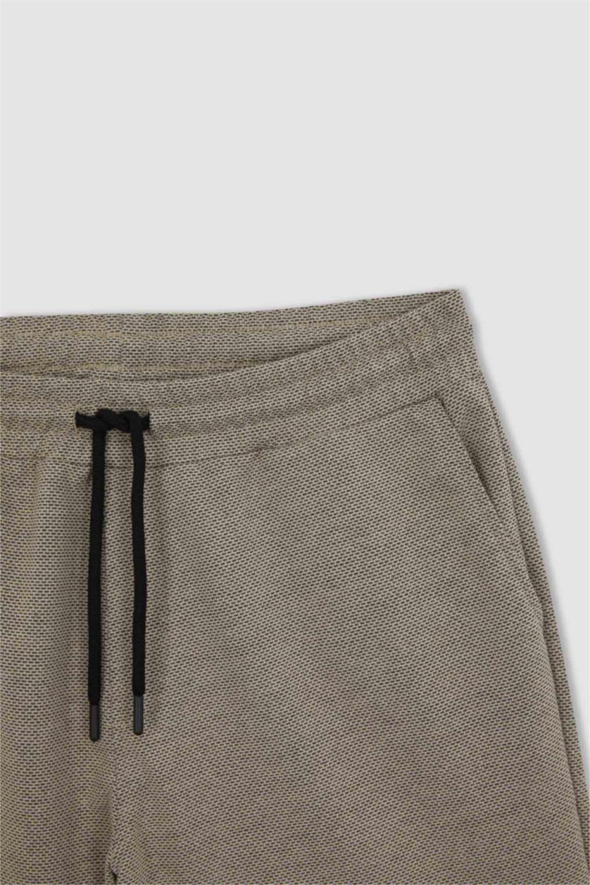 HOMME Beige Short Coupe slim raccourcie