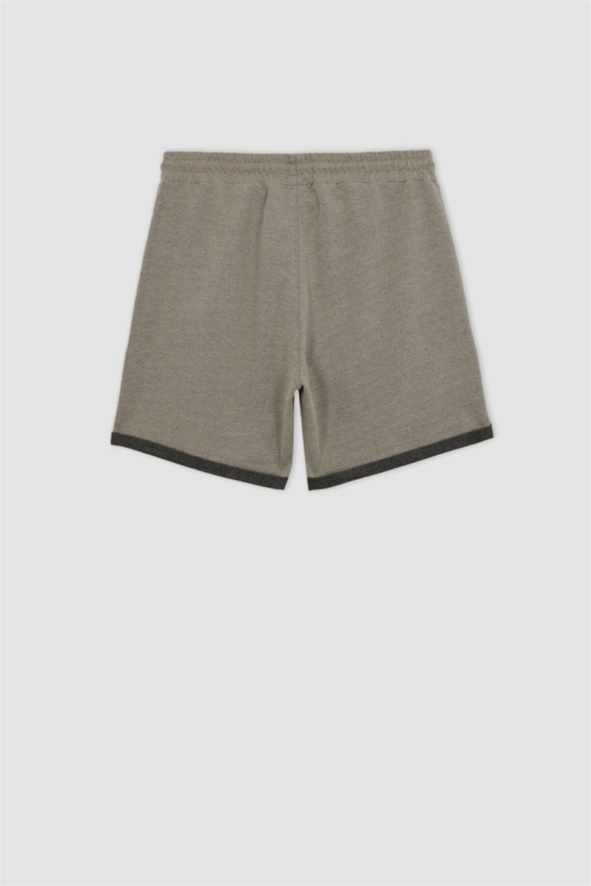 HOMME Beige Short Coupe slim raccourcie