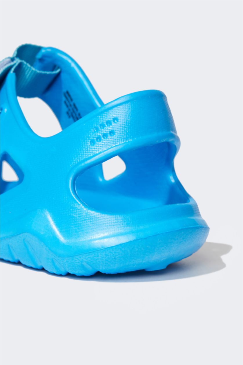 GARÇONS Bleu sandales Semelle Plate Velcro