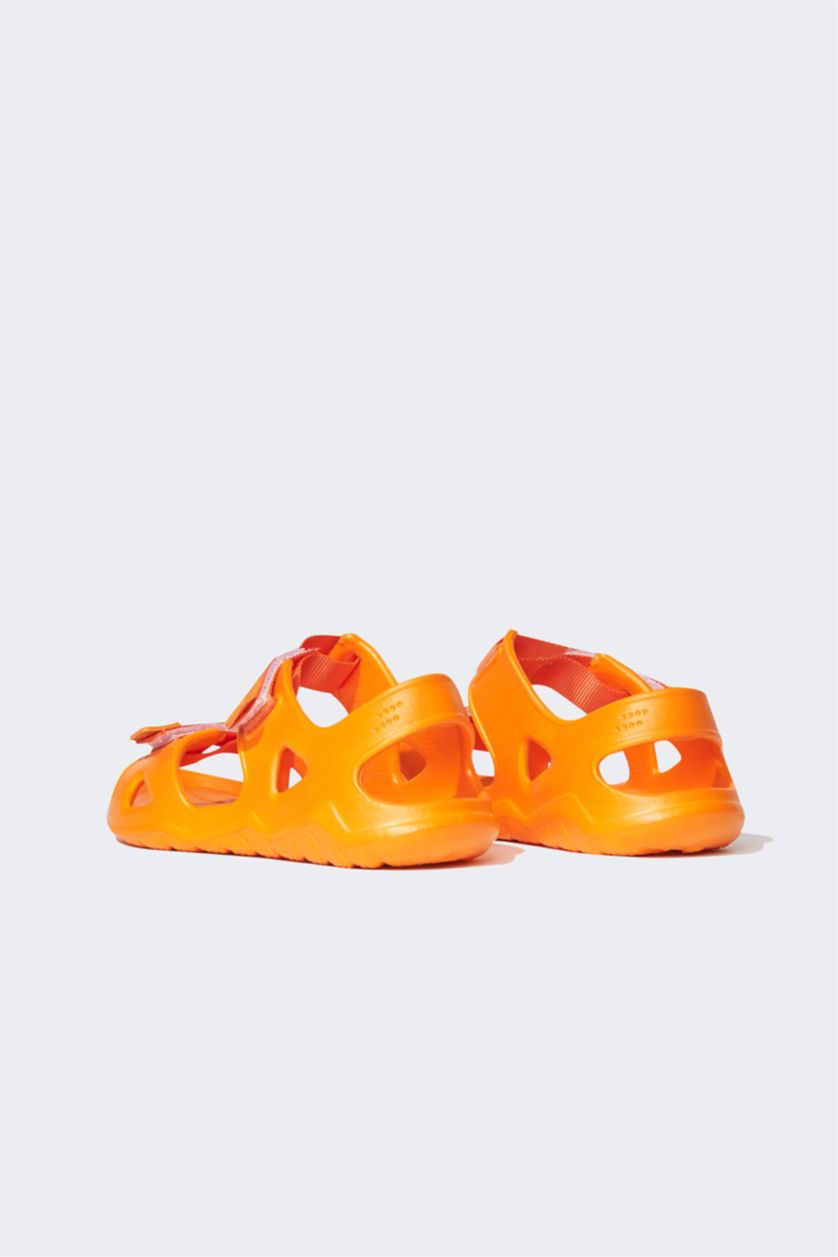 GARÇONS Orange Sandales Velcro Garçons