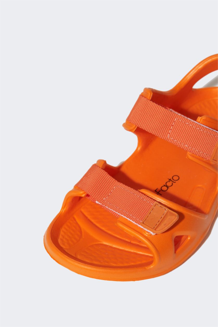 GARÇONS Orange Sandales Velcro Garçons
