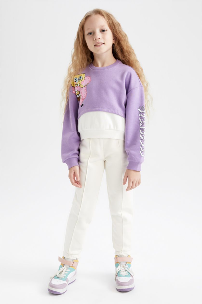 GIRLS & TEENS Ecru Girl Jogger Tracksuit