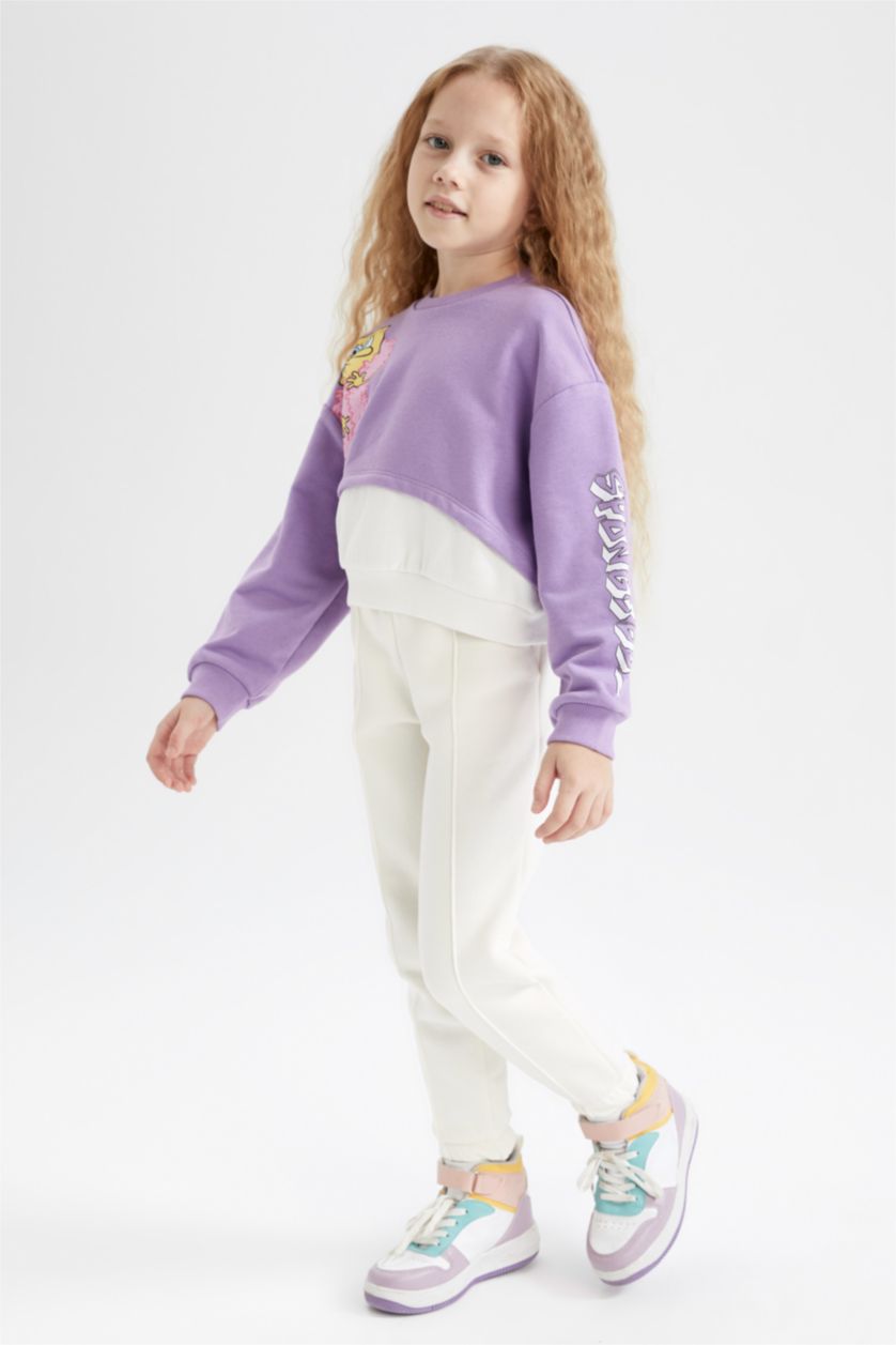 GIRLS & TEENS Ecru Girl Jogger Tracksuit