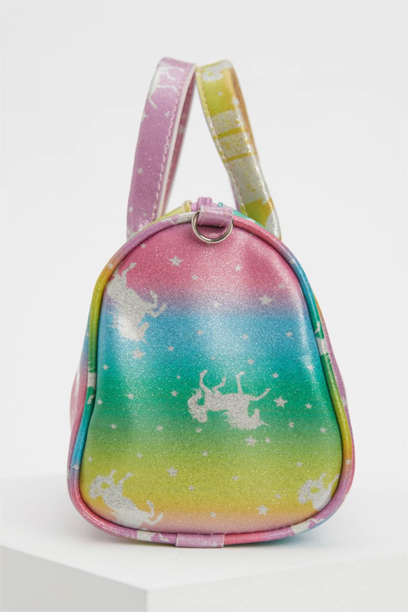 Kız Çocuk - Genç Kız Karma Kız Çocuk Unicorn Desenli Renkli Kol Çantası