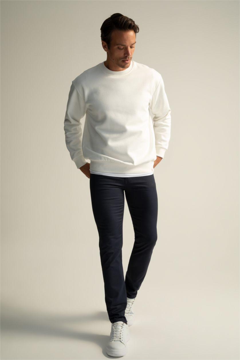 MAN NAVY Extra Slim Fit Basic Chino Trousers