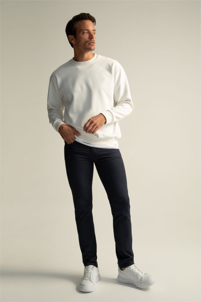 MAN NAVY Extra Slim Fit Basic Chino Trousers