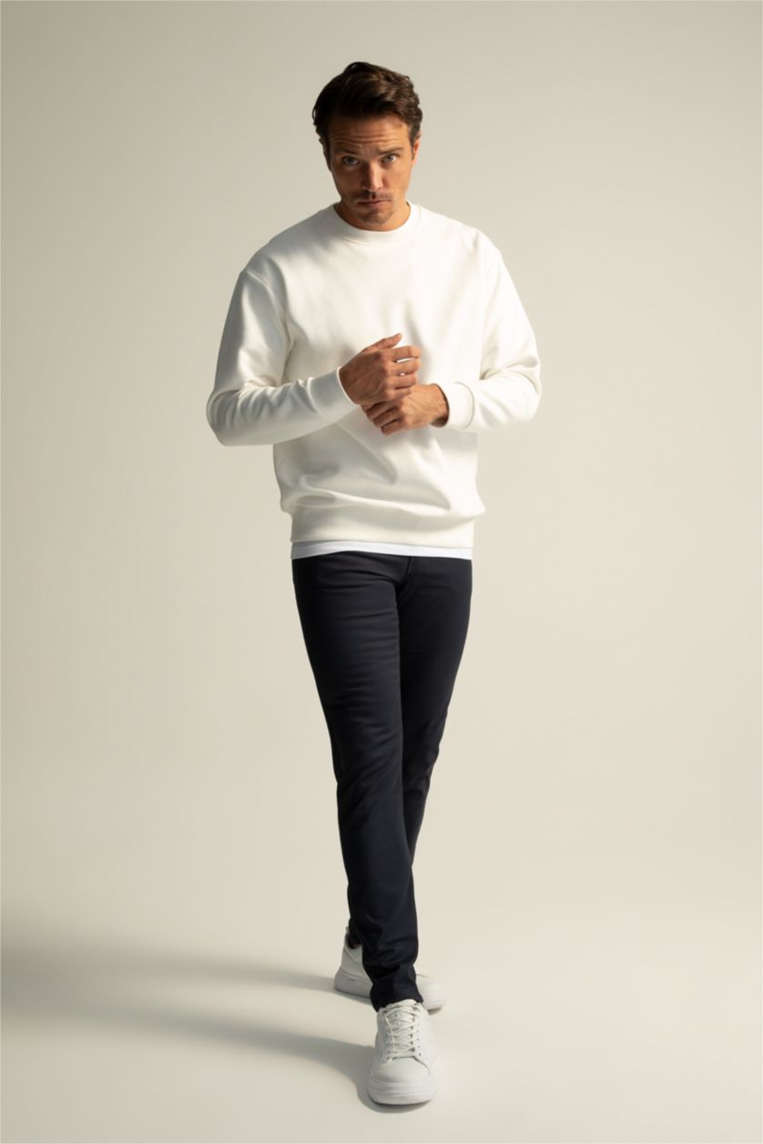 MAN NAVY Extra Slim Fit Basic Chino Trousers