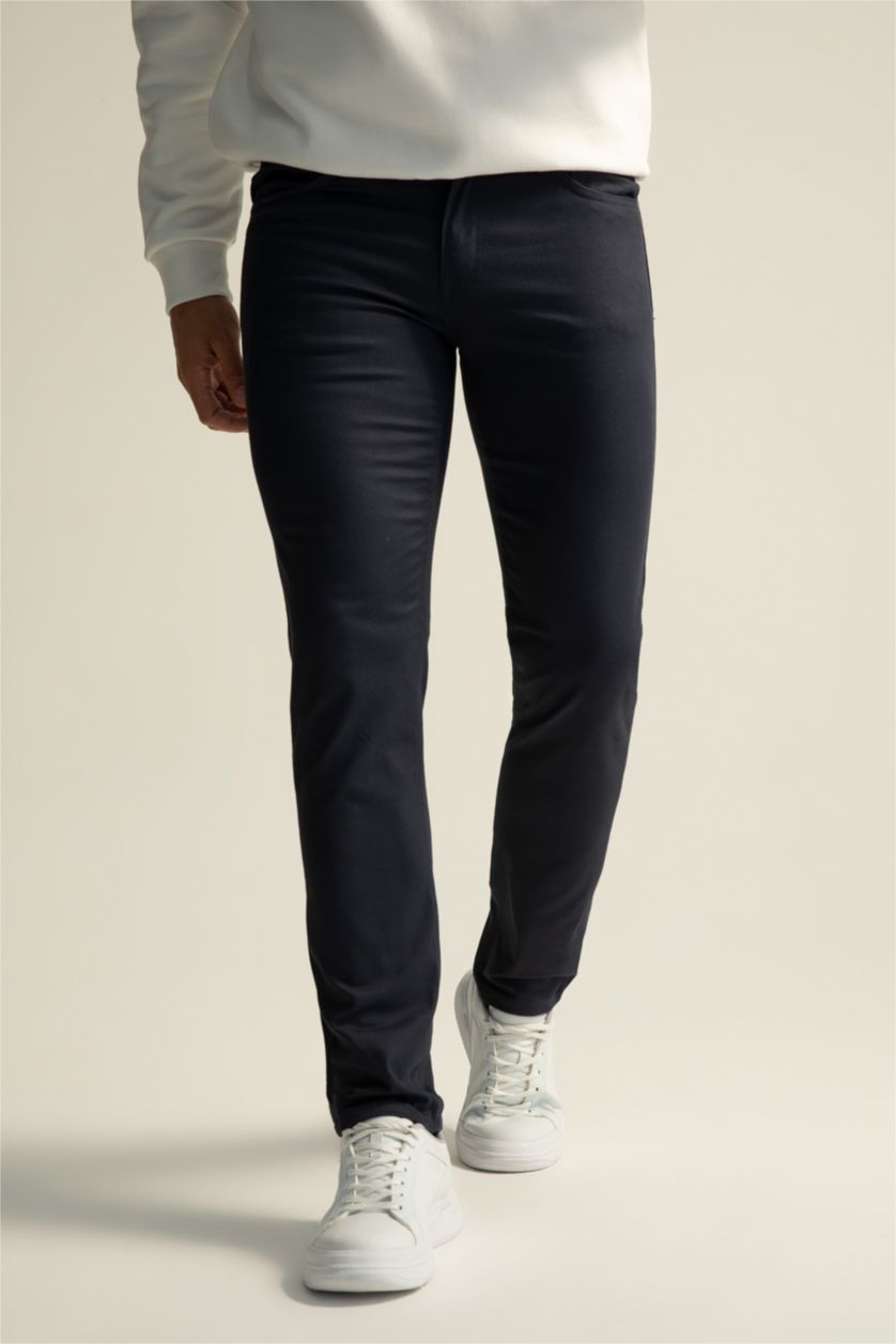 MAN NAVY Extra Slim Fit Basic Chino Trousers