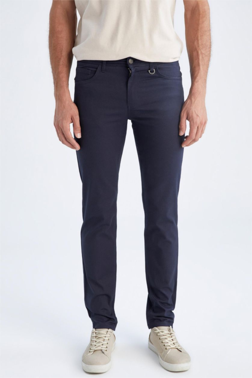MAN NAVY Extra Slim Fit Basic Chino Trousers