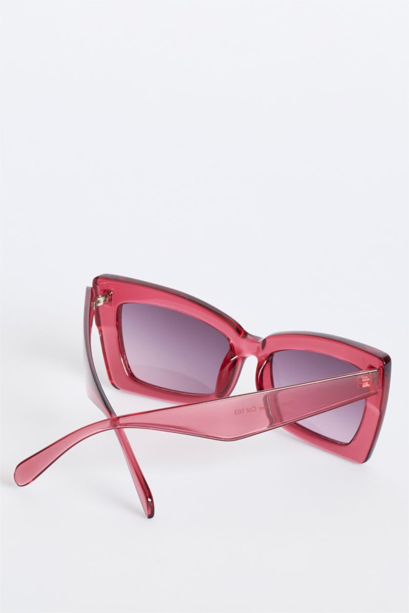 WOMAN Red Unisex Sunglasses