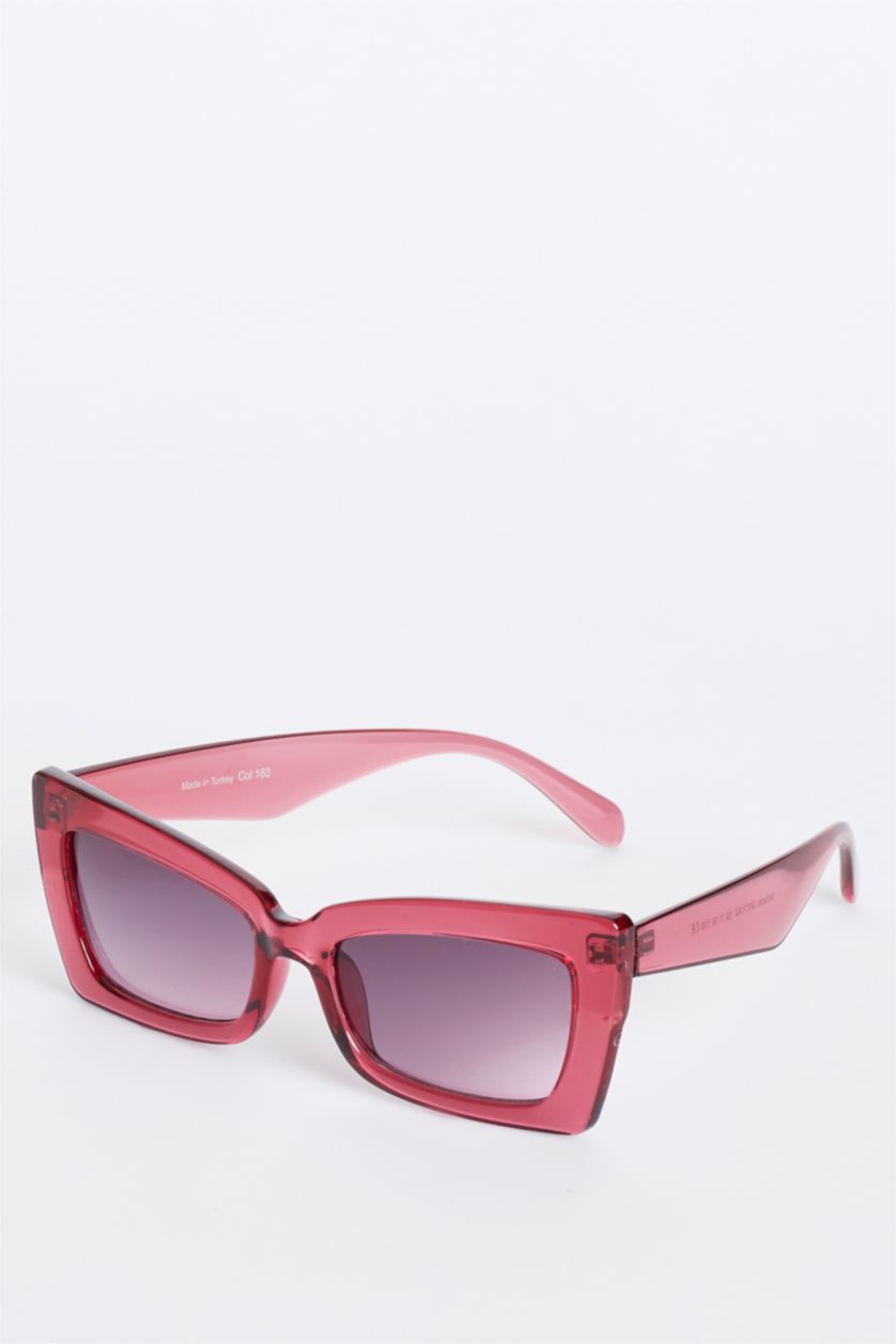 WOMAN Red Unisex Sunglasses