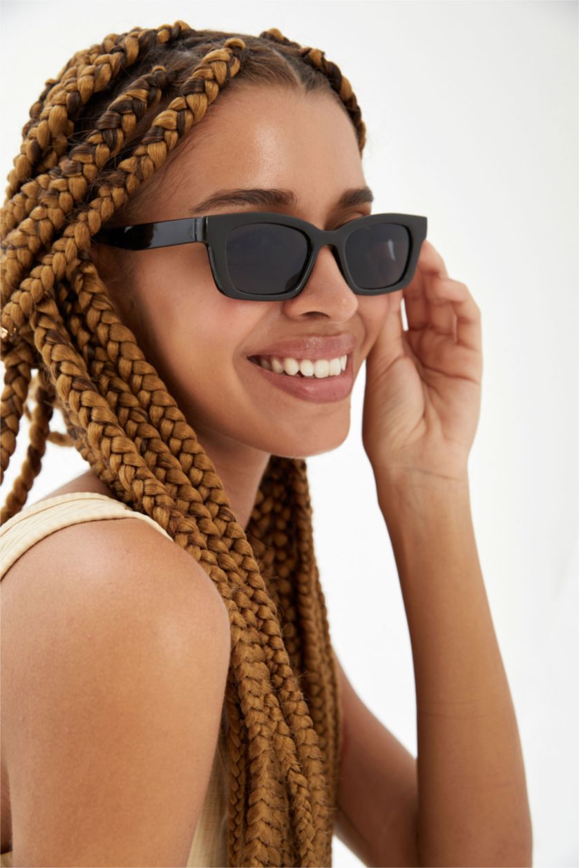 FEMME Noir Lunettes de soleil unisexe