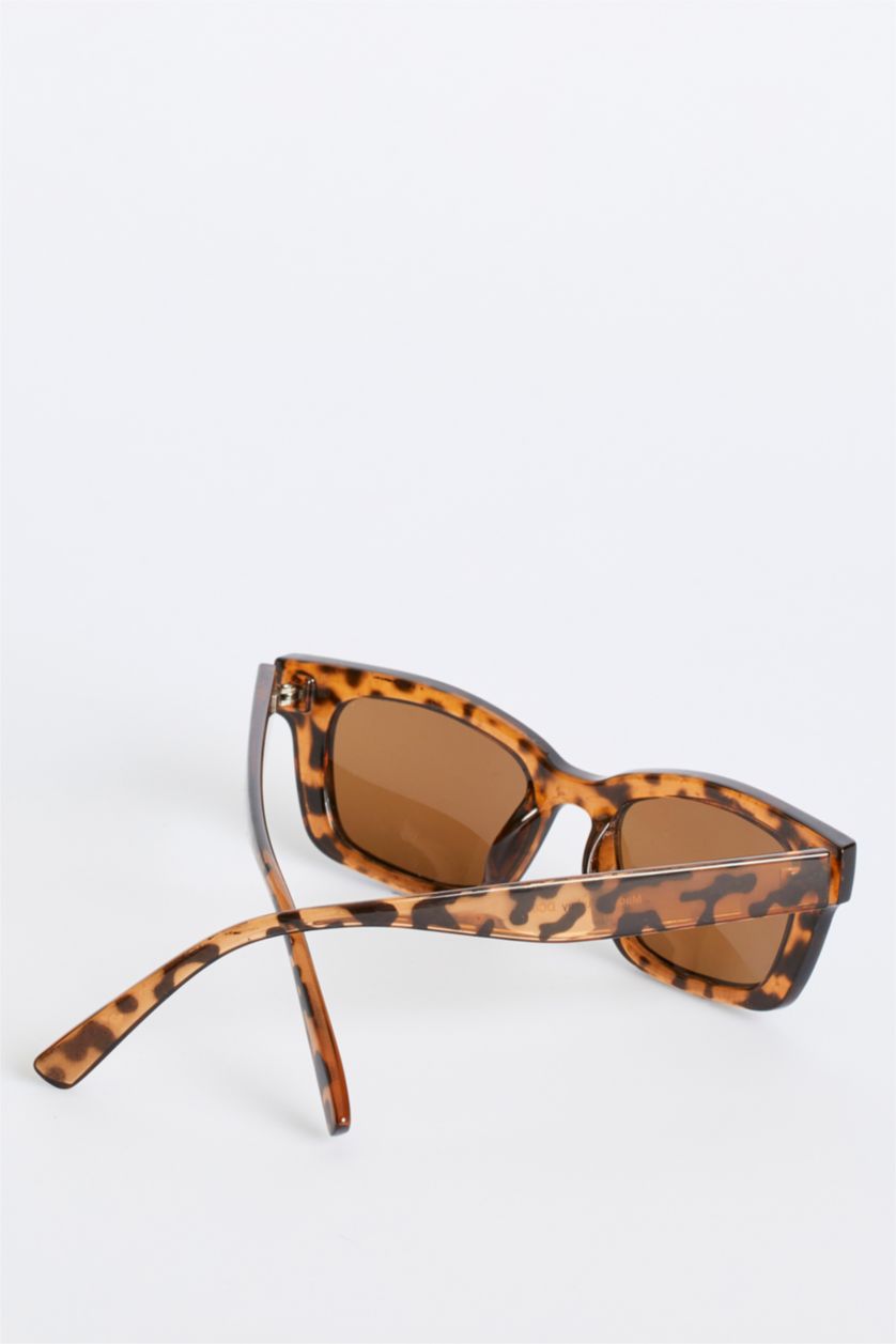 Kadın Vizon Leopar Desenli Güneş Gözlüğü