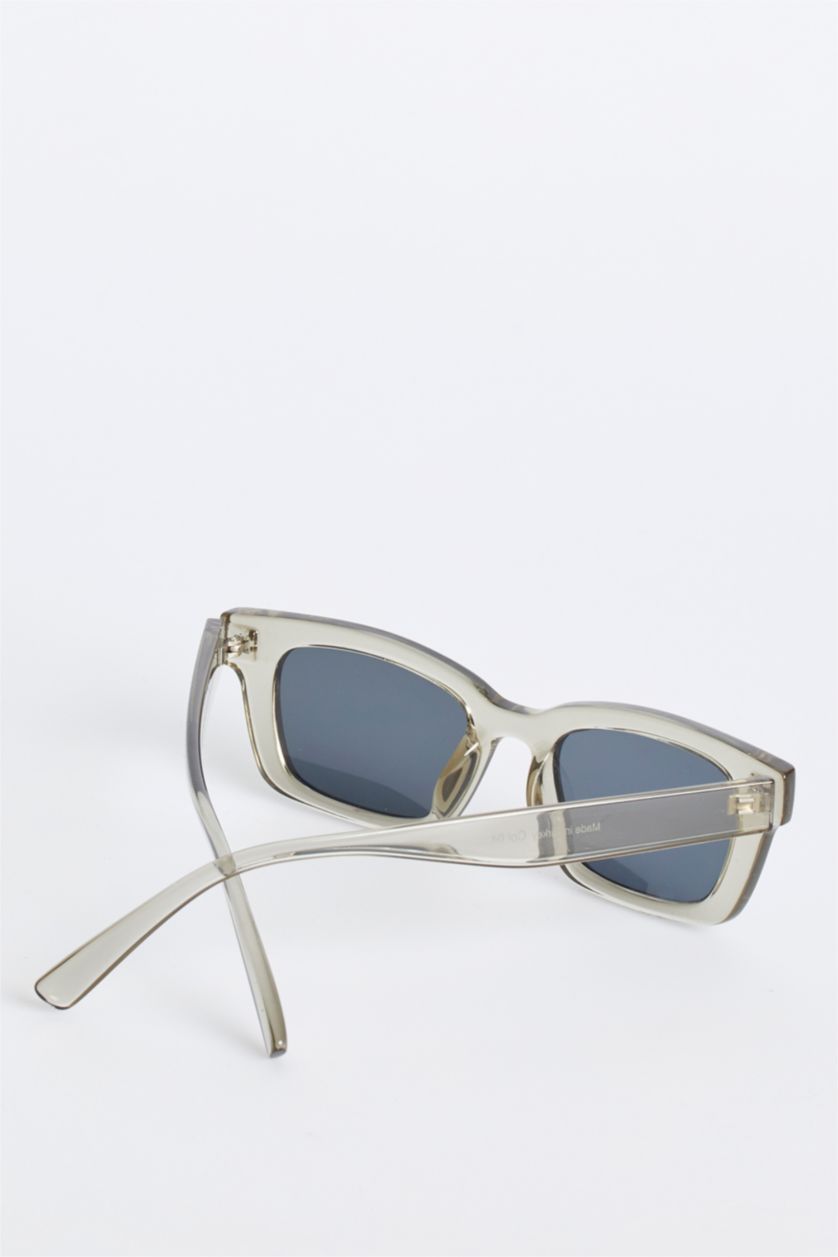 FEMME Gris Clair Lunettes de soleil unisexe