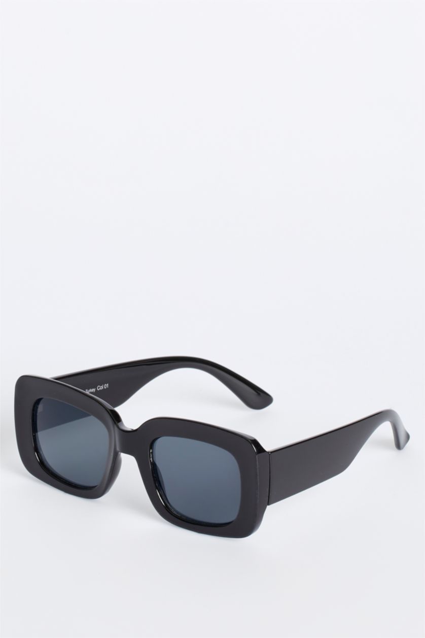 FEMME Noir Lunettes de soleil unisexe